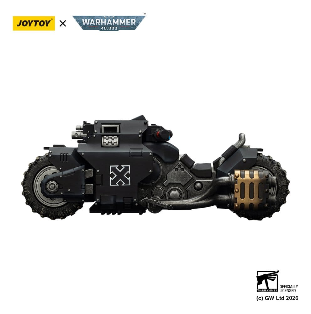 Warhammer 40,000 Raider-pattern Combat Bike Raven Guard with twin-linked bolt rifles 22 cm Image 1