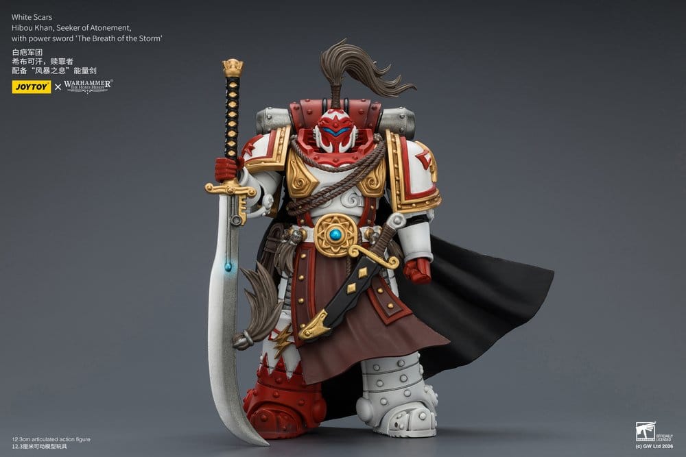 Warhammer The Horus Heresy Actionfigur White Scars Hibou Khan, Seeker of Atonement 12 cm Image 2