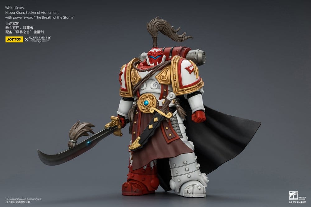 Warhammer The Horus Heresy Actionfigur White Scars Hibou Khan, Seeker of Atonement 12 cm Image 3