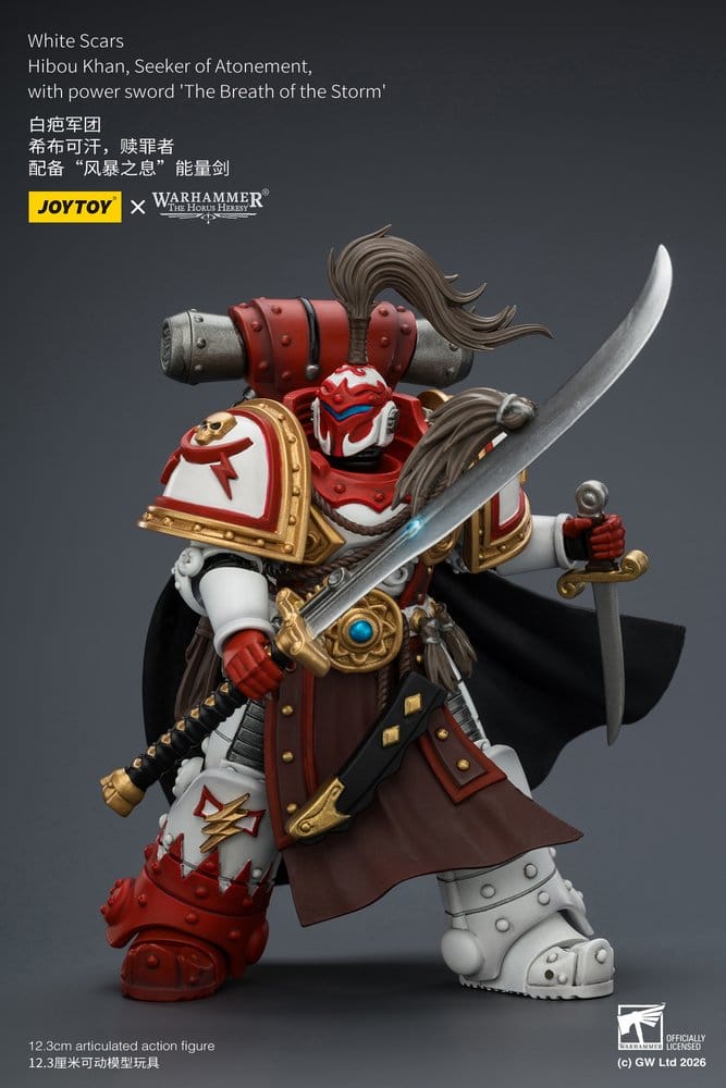 Warhammer The Horus Heresy Actionfigur White Scars Hibou Khan, Seeker of Atonement 12 cm Image 5