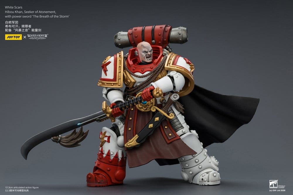 Warhammer The Horus Heresy Actionfigur White Scars Hibou Khan, Seeker of Atonement 12 cm Image 8