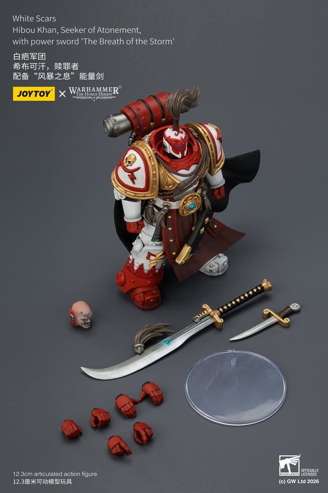 Warhammer The Horus Heresy Actionfigur White Scars Hibou Khan, Seeker of Atonement 12 cm Image 9