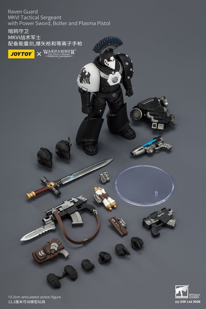 Warhammer 40,000 Actionfigur Raven Guard MkVI Tactical Sergeant 12 cm Image 10