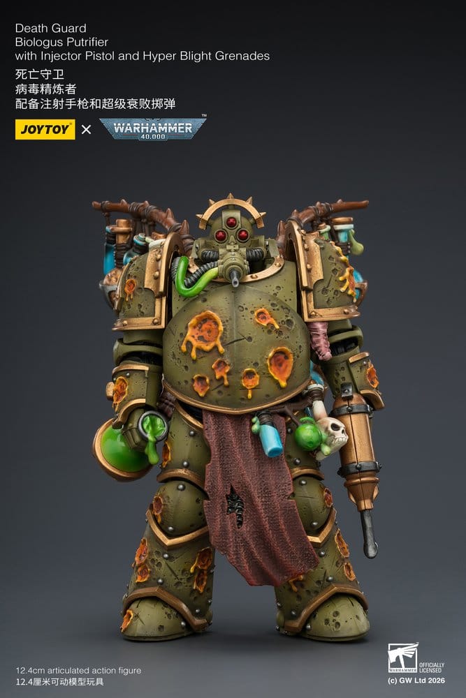 Warhammer 40,000 Actionfigur Death Guard Biologus Putrifier 12 cm Image 2