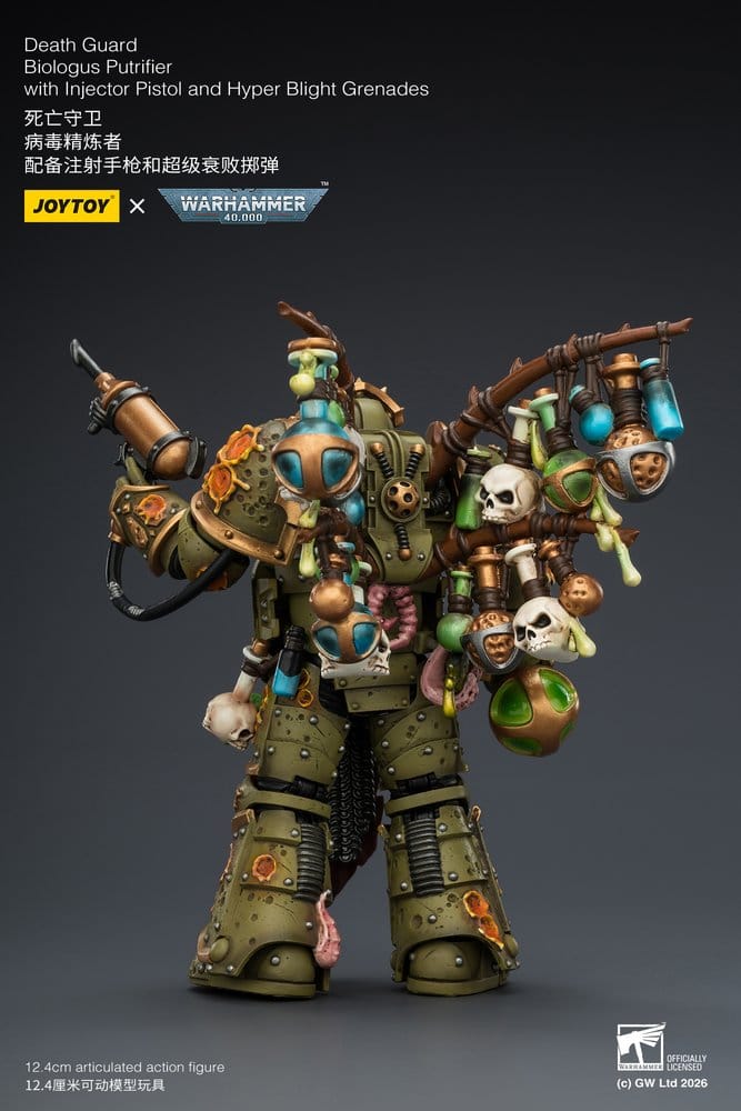 Warhammer 40,000 Actionfigur Death Guard Biologus Putrifier 12 cm Image 4