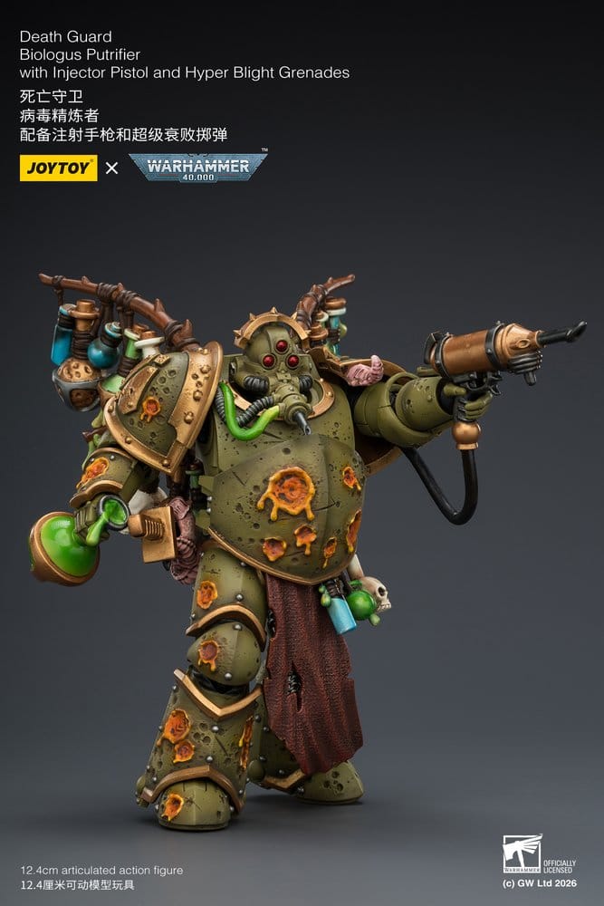 Warhammer 40,000 Actionfigur Death Guard Biologus Putrifier 12 cm Image 5