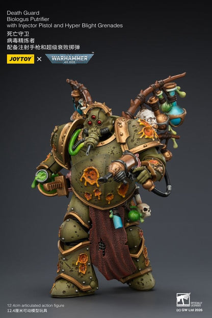 Warhammer 40,000 Actionfigur Death Guard Biologus Putrifier 12 cm Image 6