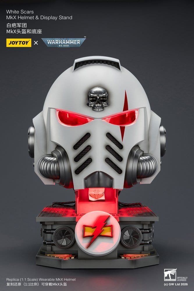 Warhammer 40,000 Helm mit Display-Ständer White Scars MkX 44 cm Image 7