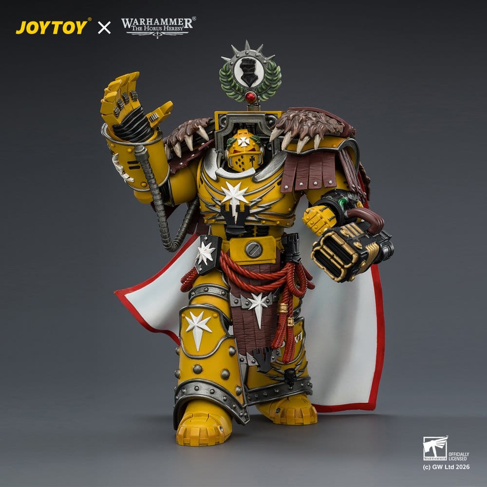 Warhammer Actionfigur Imperial Fists Lord Castellan Evander Garrius, The Tyrant of Cthonia 14 cm Image 5