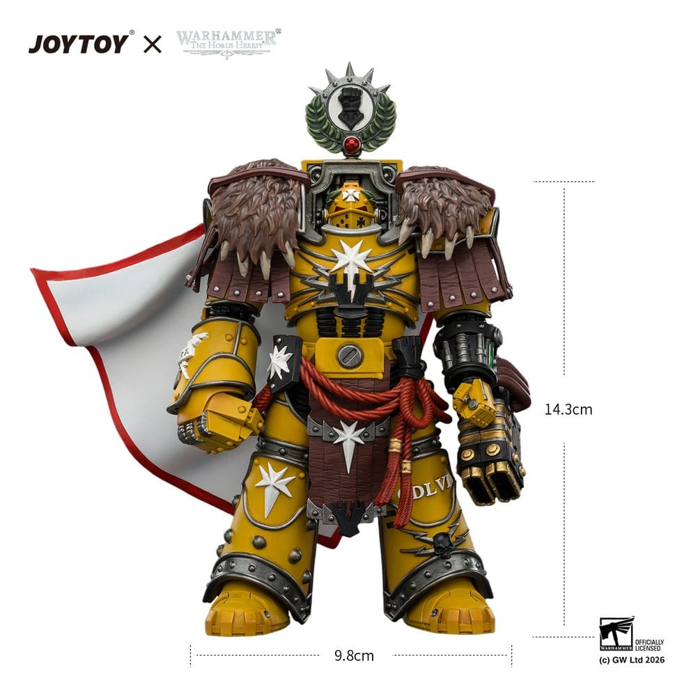 Warhammer Actionfigur Imperial Fists Lord Castellan Evander Garrius, The Tyrant of Cthonia 14 cm Image 11