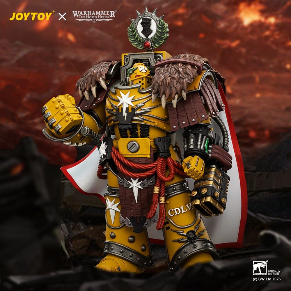 Warhammer Actionfigur Imperial Fists Lord Castellan Evander Garrius, The Tyrant of Cthonia 14 cm Image 12