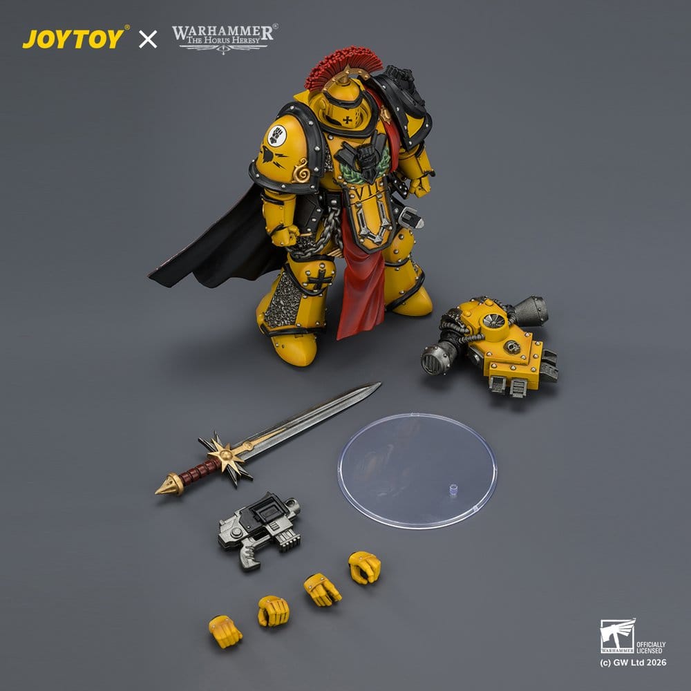 Warhammer Actionfigur Imperial Fists Legion Praetor in Mk III Armour 13 cm Image 6