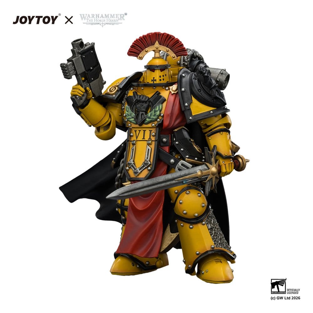 Warhammer Actionfigur Imperial Fists Legion Praetor in Mk III Armour 13 cm Image 8