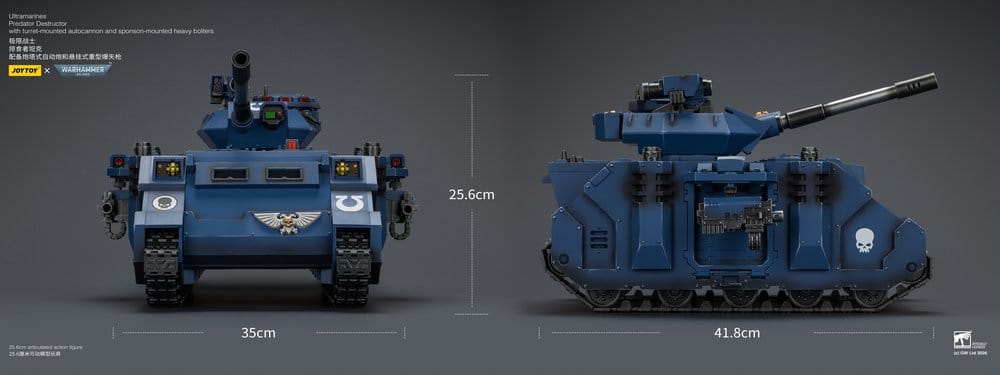Warhammer 40,000 Fahrzeug Ultramarines Predator Destructor 26 cm Image 24