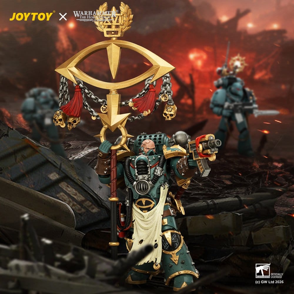 Warhammer Actionfigur Sons of Horus Maloghurst the Twisted, the Warmaster's Equerry 13 cm Image 12