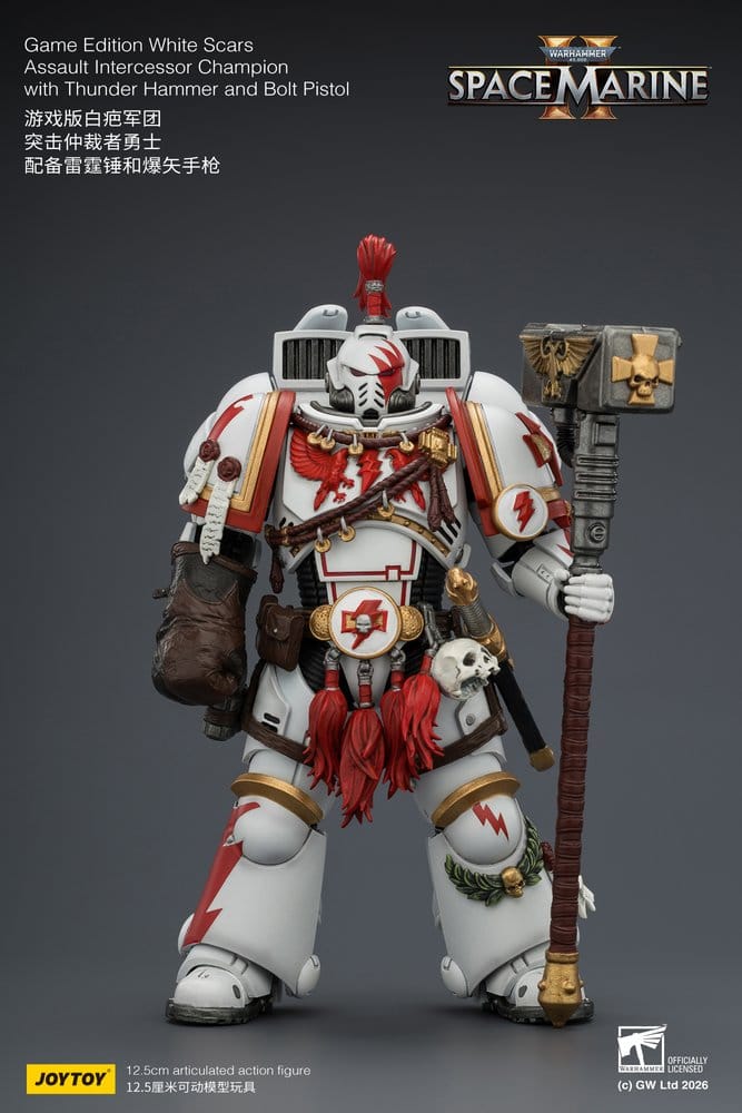 Warhammer Actionfigur Game Edition White Scars Assault Intercessor Champion 13 cm Image 2