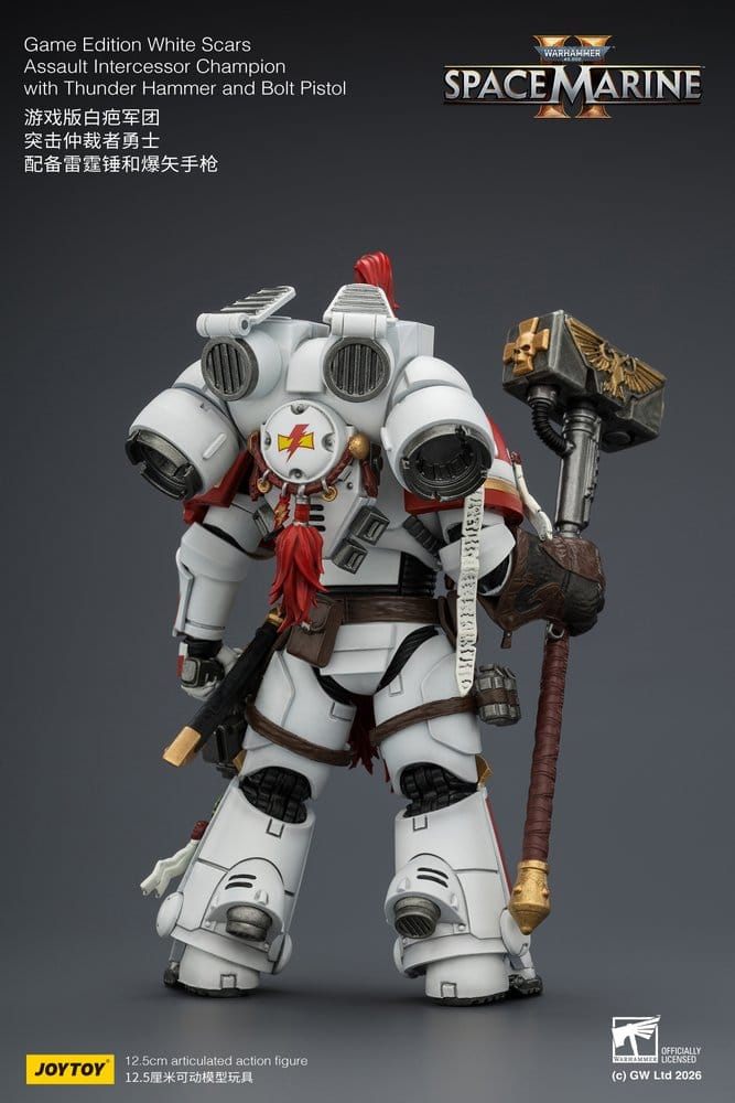 Warhammer Actionfigur Game Edition White Scars Assault Intercessor Champion 13 cm Image 4