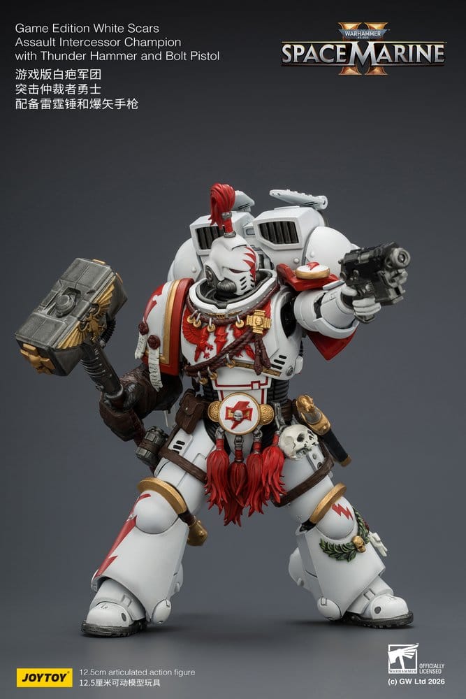 Warhammer Actionfigur Game Edition White Scars Assault Intercessor Champion 13 cm Image 5