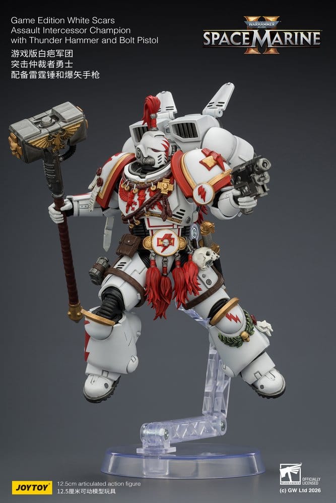 Warhammer Actionfigur Game Edition White Scars Assault Intercessor Champion 13 cm Image 8
