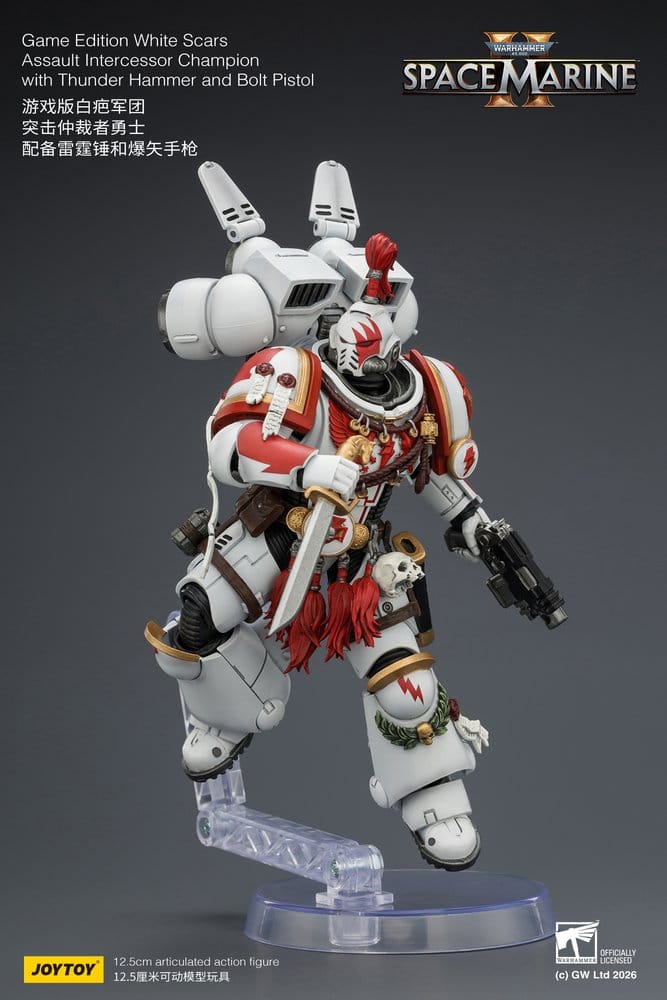 Warhammer Actionfigur Game Edition White Scars Assault Intercessor Champion 13 cm Image 9