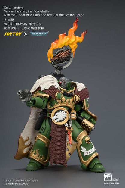 Warhammer Actionfigur Salamanders Vulkan He'stan, the Forgefather 13 cm Image 2
