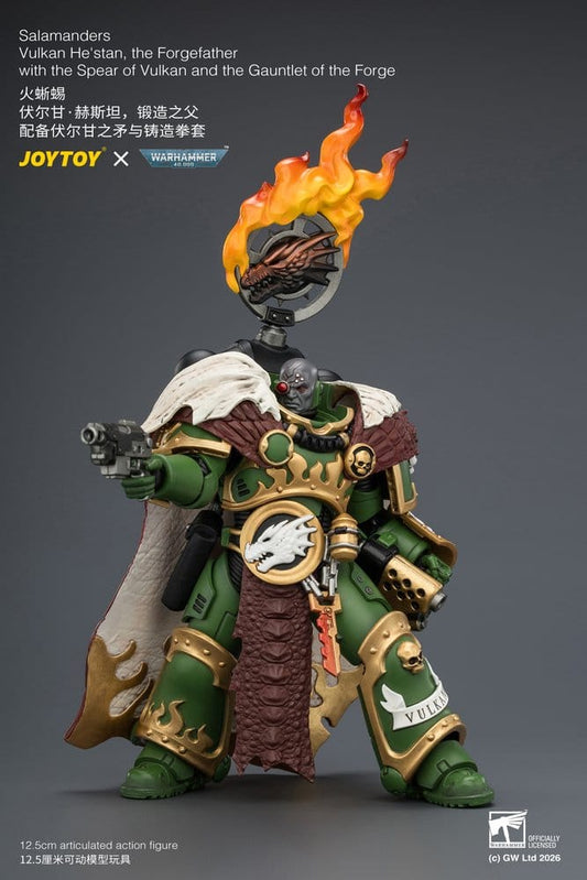 Warhammer Actionfigur Salamanders Vulkan He'stan, the Forgefather 13 cm Image 2