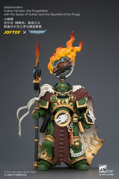 Warhammer Actionfigur Salamanders Vulkan He'stan, the Forgefather 13 cm Image 3
