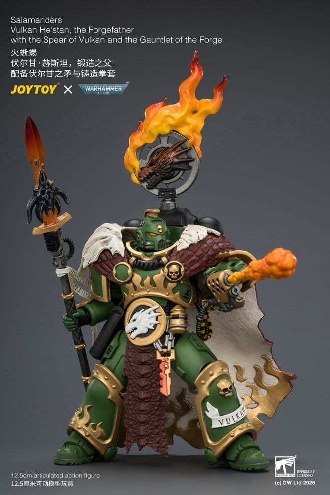 Warhammer Actionfigur Salamanders Vulkan He'stan, the Forgefather 13 cm Image 6