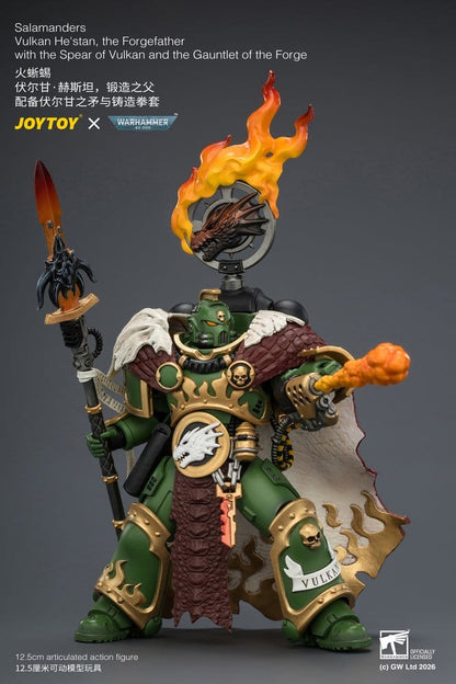 Warhammer Actionfigur Salamanders Vulkan He'stan, the Forgefather 13 cm Image 6