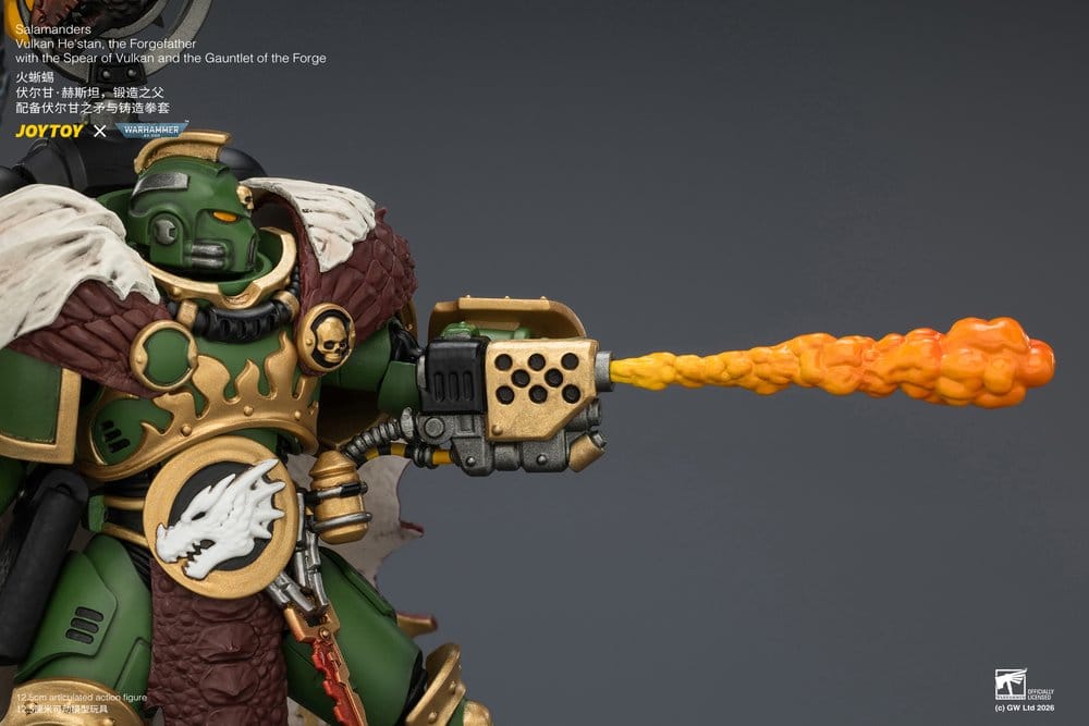 Warhammer Actionfigur Salamanders Vulkan He'stan, the Forgefather 13 cm Image 7