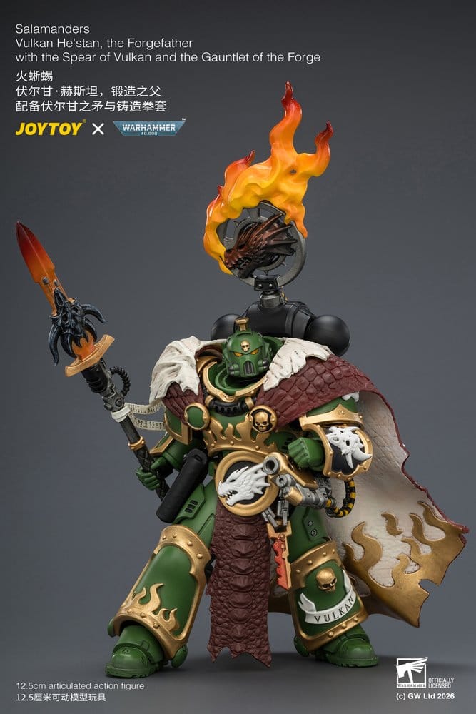 Warhammer Actionfigur Salamanders Vulkan He'stan, the Forgefather 13 cm Image 9