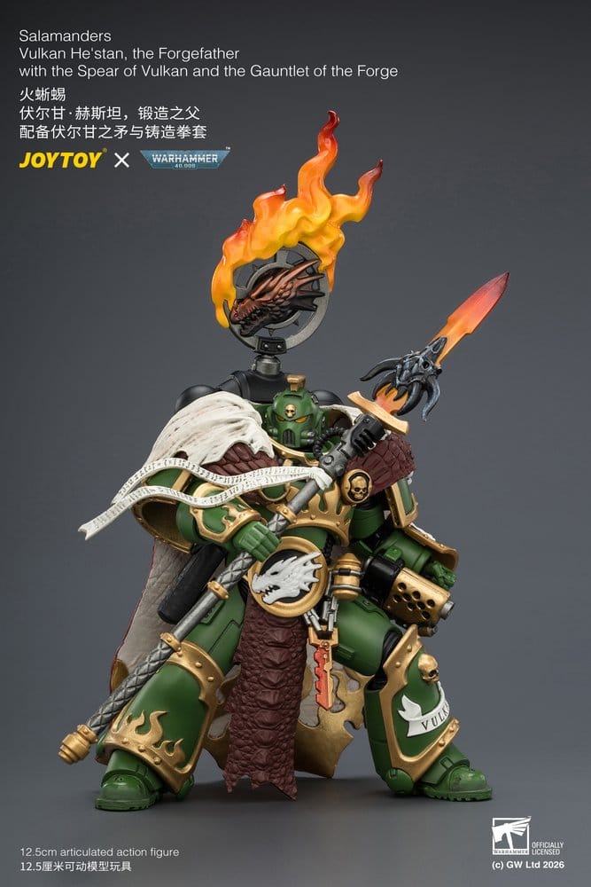 Warhammer Actionfigur Salamanders Vulkan He'stan, the Forgefather 13 cm Image 10