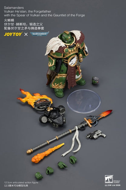 Warhammer Actionfigur Salamanders Vulkan He'stan, the Forgefather 13 cm Image 11