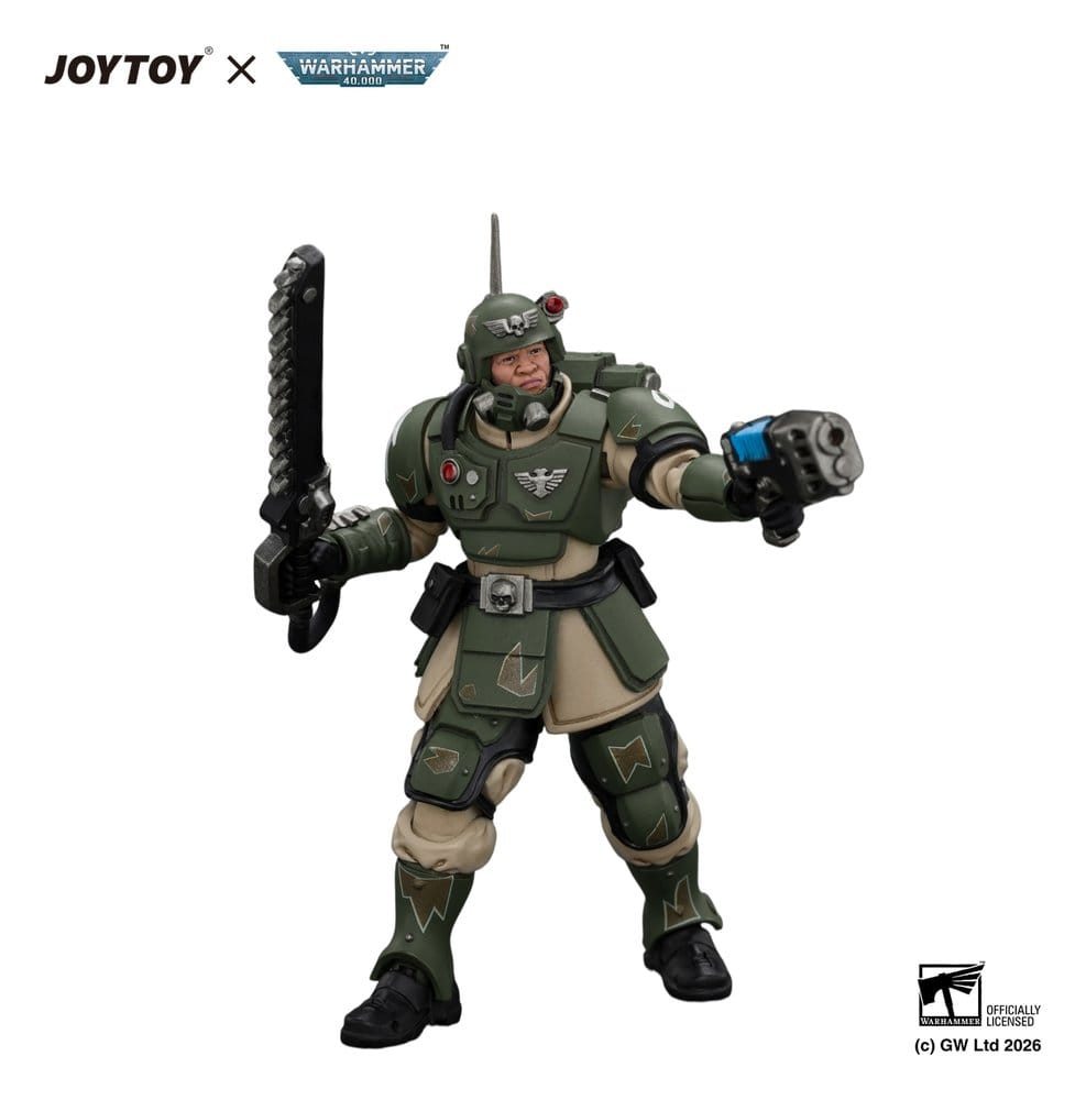 Warhammer Actionfigur Astra Militarum Kasrkin 1 with Chainsword and Plasma Pistol Image 4