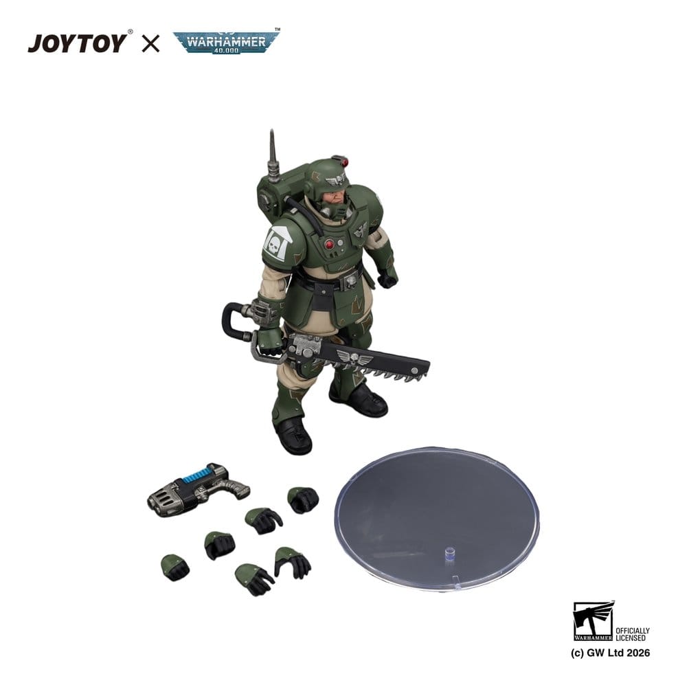 Warhammer Actionfigur Astra Militarum Kasrkin 1 with Chainsword and Plasma Pistol Image 5