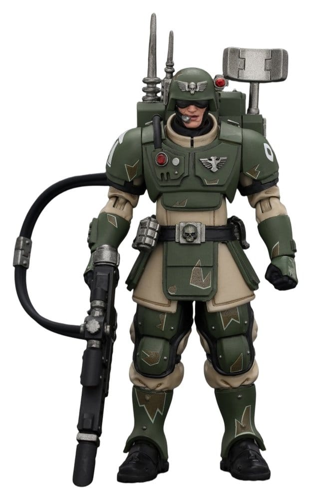 Warhammer Actionfigur Astra Militarum Kasrkin 3 with Hot-shot Lasgun and Vox-caster Image 1