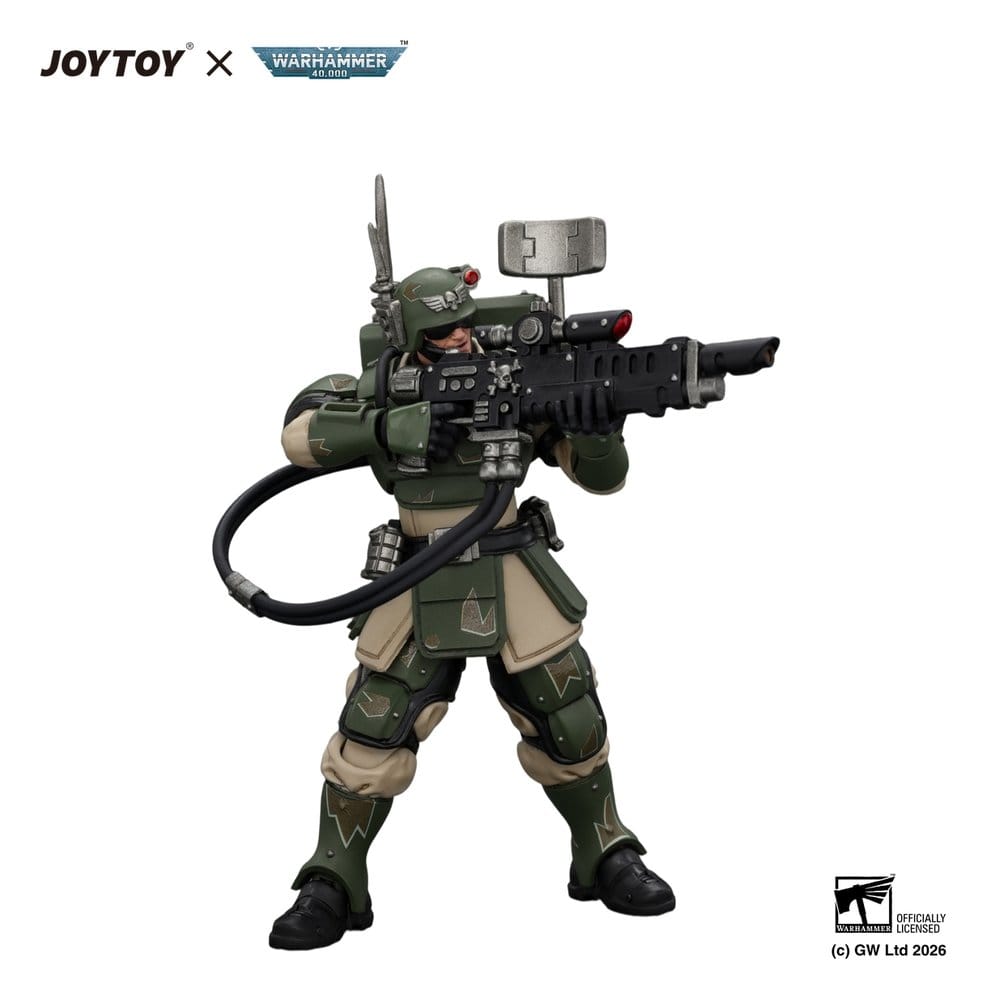 Warhammer Actionfigur Astra Militarum Kasrkin 3 with Hot-shot Lasgun and Vox-caster Image 3