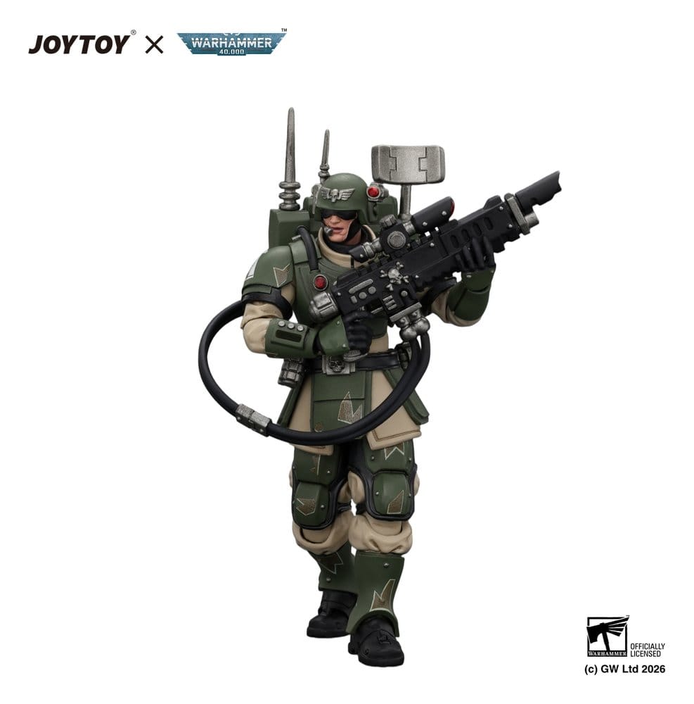 Warhammer Actionfigur Astra Militarum Kasrkin 3 with Hot-shot Lasgun and Vox-caster Image 4