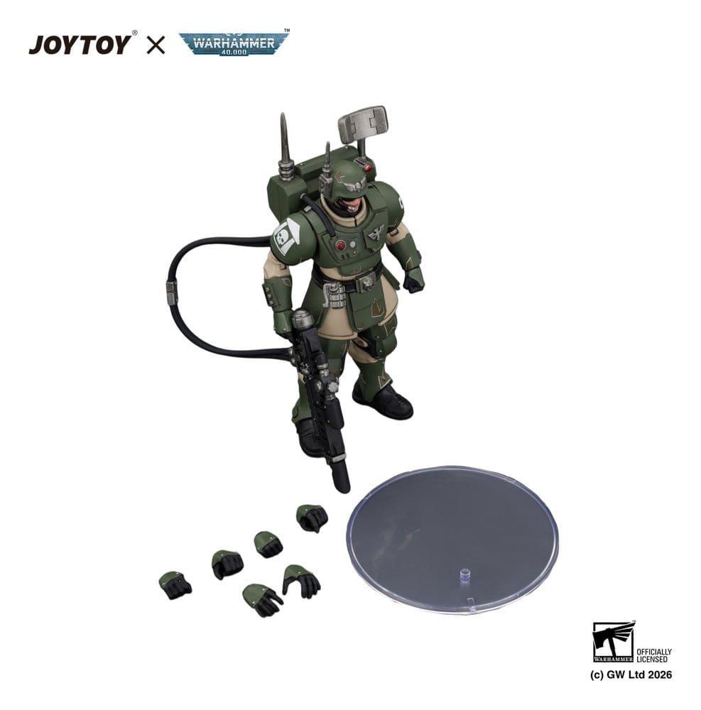 Warhammer Actionfigur Astra Militarum Kasrkin 3 with Hot-shot Lasgun and Vox-caster Image 5