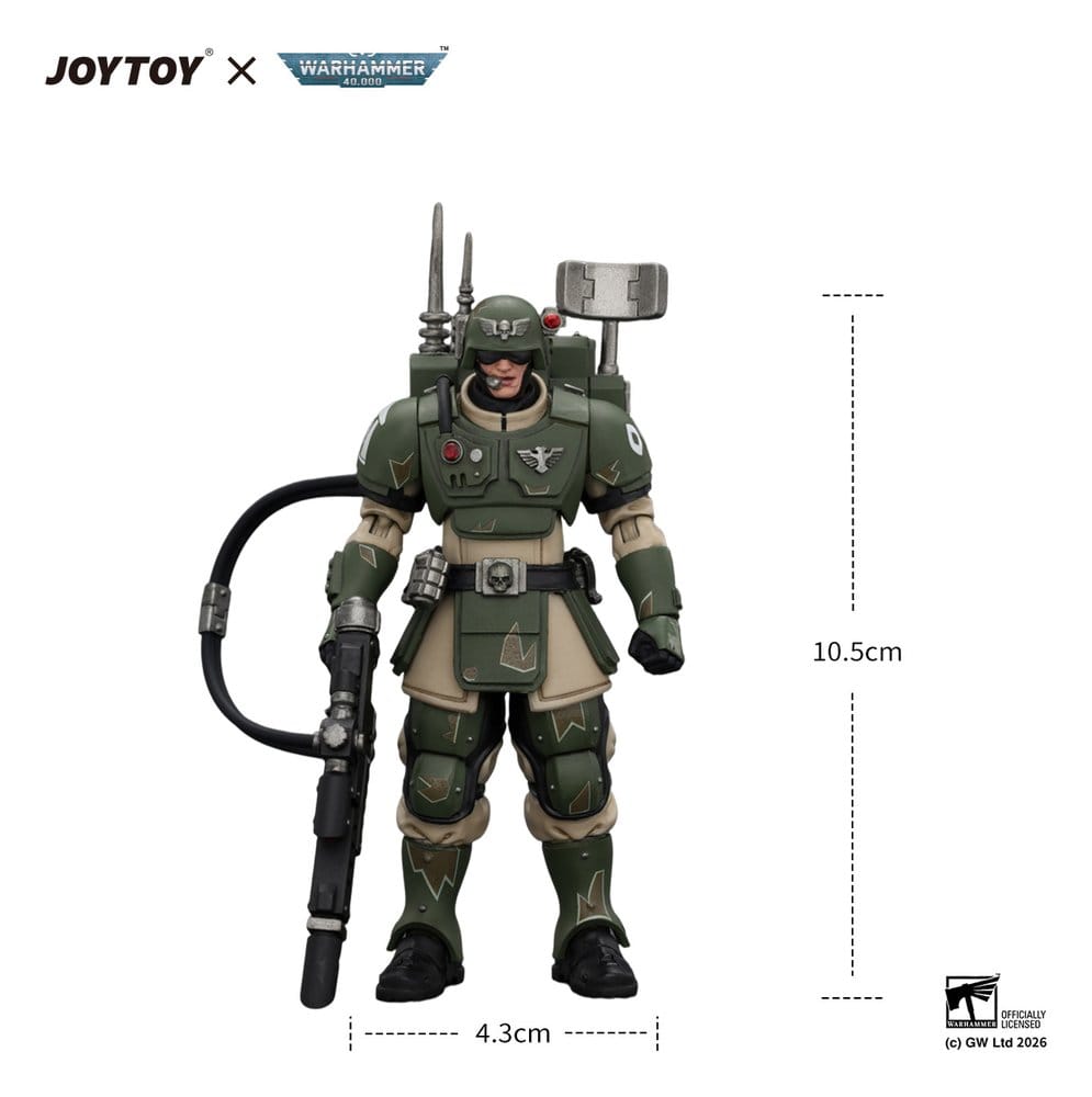 Warhammer Actionfigur Astra Militarum Kasrkin 3 with Hot-shot Lasgun and Vox-caster Image 6