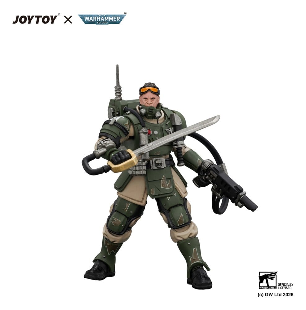 Warhammer Actionfigur Astra Militarum Kasrkin 7 with Hot-shot Laspistol and Power Sword Image 3