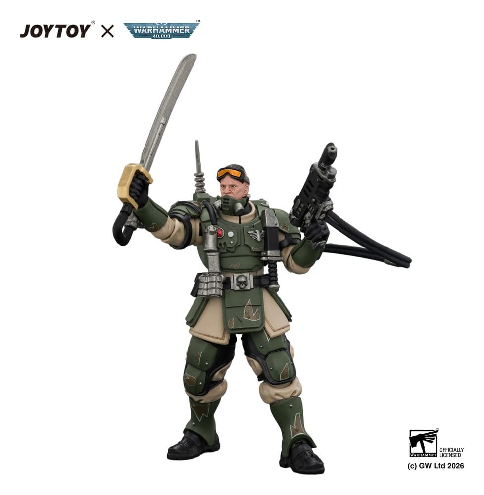 Warhammer Actionfigur Astra Militarum Kasrkin 7 with Hot-shot Laspistol and Power Sword Image 4