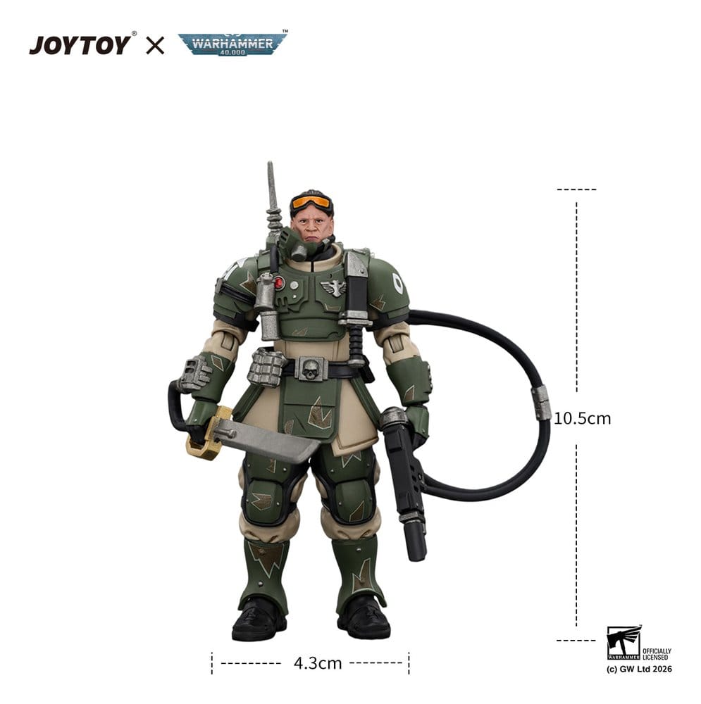 Warhammer Actionfigur Astra Militarum Kasrkin 7 with Hot-shot Laspistol and Power Sword Image 6