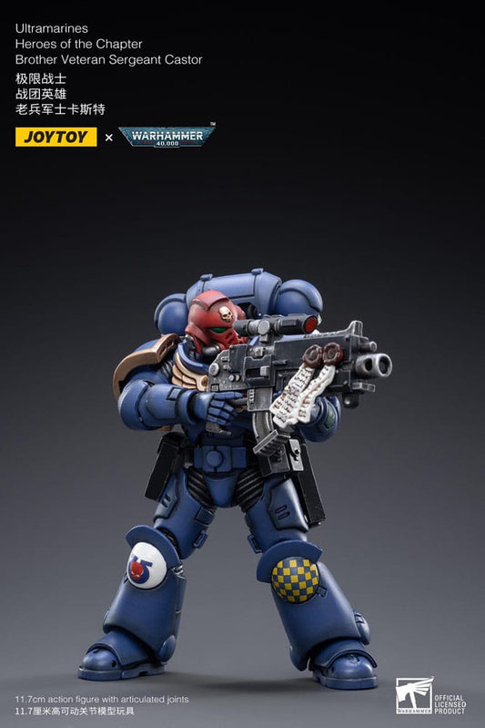 Warhammer 40k Actionfigur 1/18 Ultramarines Heroes of the Chapter Brother Veteran Sergeant Castor 12 cm Image 2
