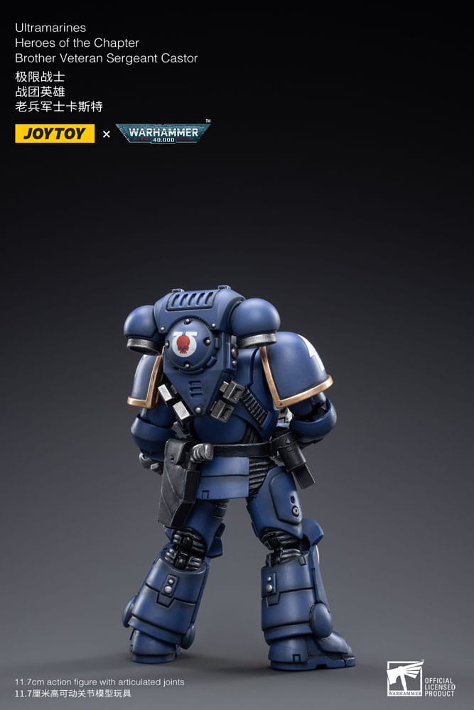 Warhammer 40k Actionfigur 1/18 Ultramarines Heroes of the Chapter Brother Veteran Sergeant Castor 12 cm Image 3