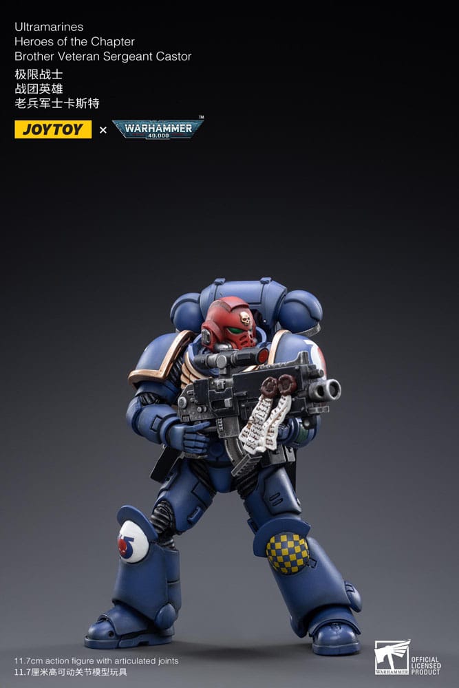 Warhammer 40k Actionfigur 1/18 Ultramarines Heroes of the Chapter Brother Veteran Sergeant Castor 12 cm Image 4