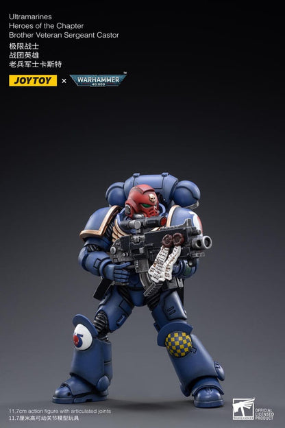 Warhammer 40k Actionfigur 1/18 Ultramarines Heroes of the Chapter Brother Veteran Sergeant Castor 12 cm Image 4