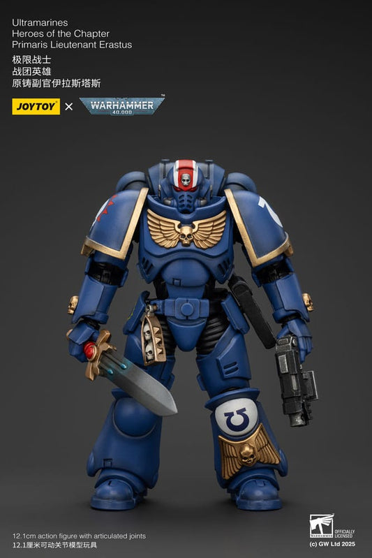 Warhammer 40k Actionfigur 1/18 Ultramarines Heroes of the Chapter Primaris Lieutenant Erastus 20 cm Image 2
