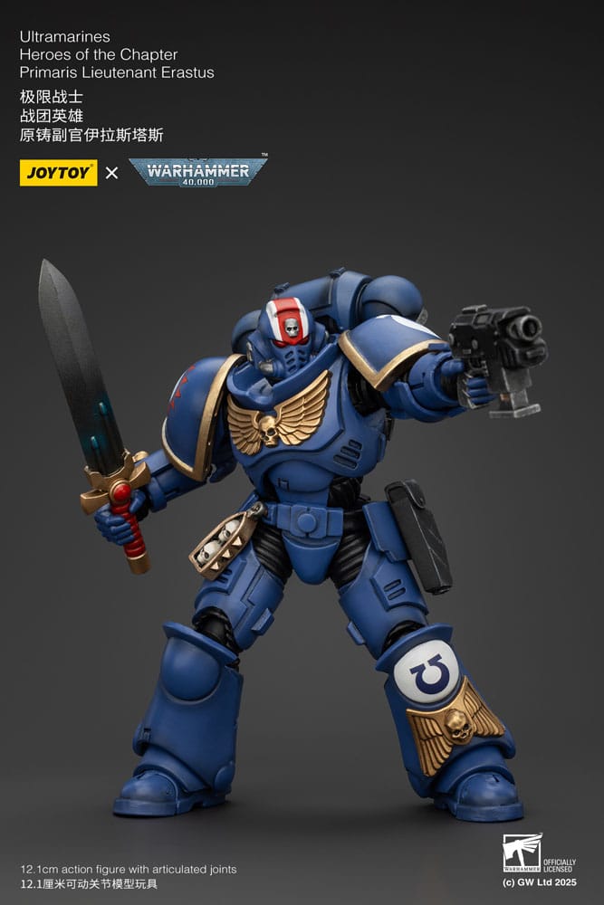 Warhammer 40k Actionfigur 1/18 Ultramarines Heroes of the Chapter Primaris Lieutenant Erastus 20 cm Image 5