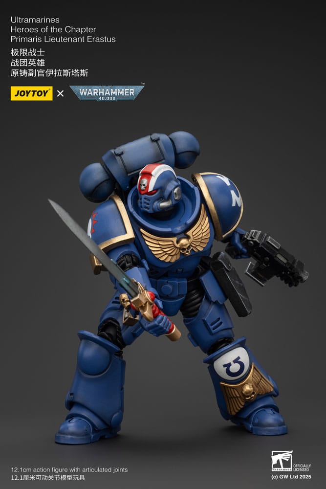 Warhammer 40k Actionfigur 1/18 Ultramarines Heroes of the Chapter Primaris Lieutenant Erastus 20 cm Image 6